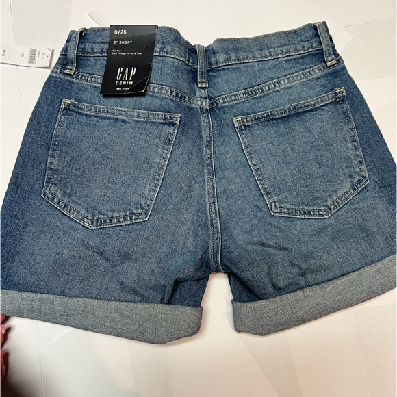 Denim midi shorts - Picture 4 of 8